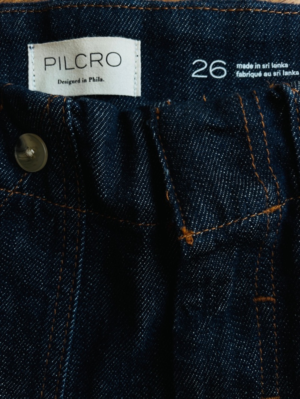 Anthropologies_Pilcro Henri Camper Shorts High Rise Dark Denim Wash — Size 26 - Picture 7 of 10